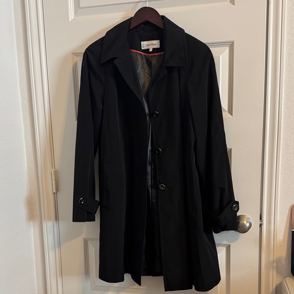 Calvin Klein Women's Black Trench Coat